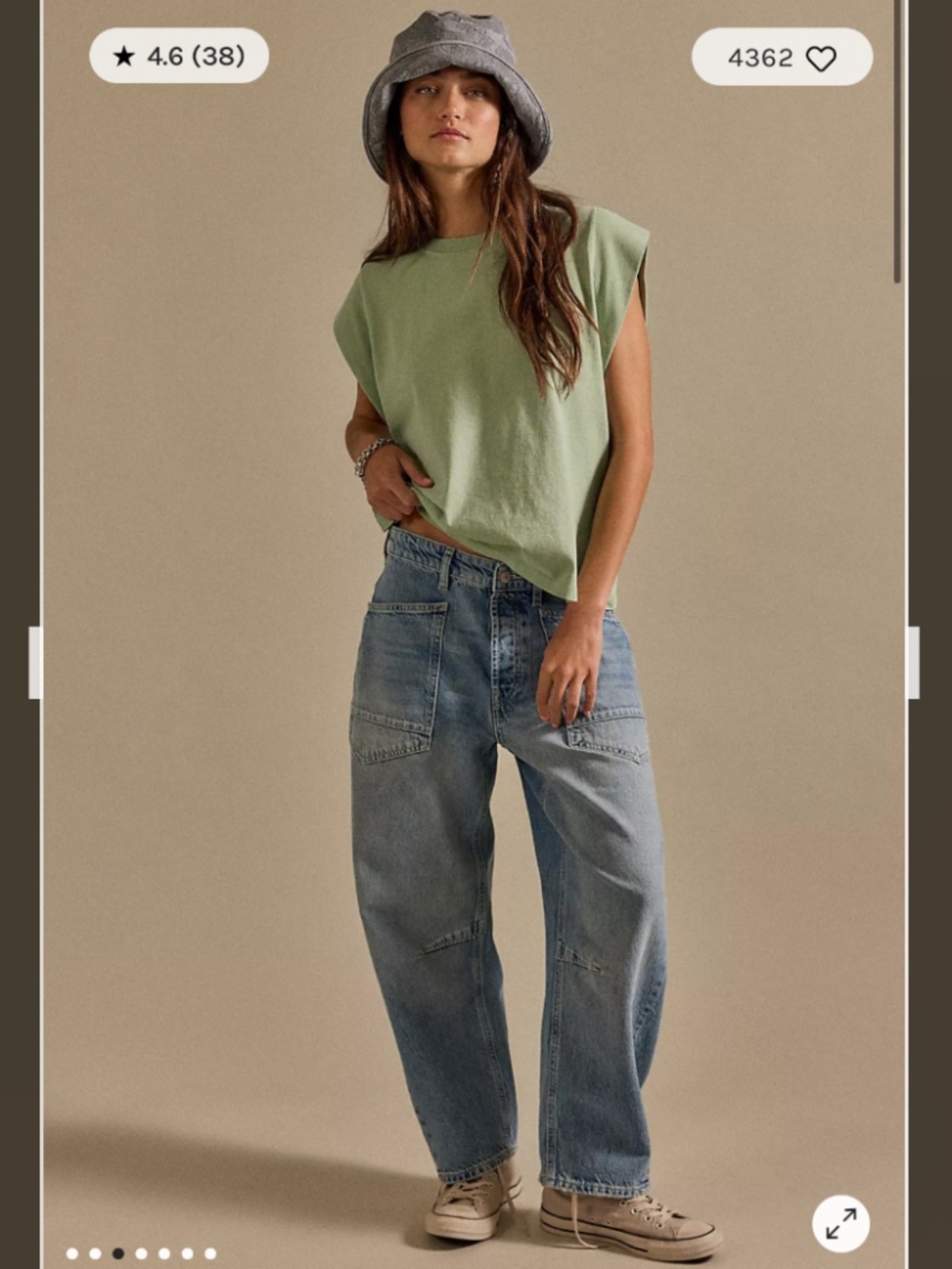 We The Free Minimalist Moxie Barrel Jeans - Picture 2 of 6